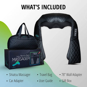 Shiatsu Neck Back and Shoulder Massager with Heat Function